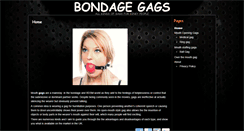 Desktop Screenshot of bondagegags.co.uk