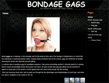 Tablet Screenshot of bondagegags.co.uk